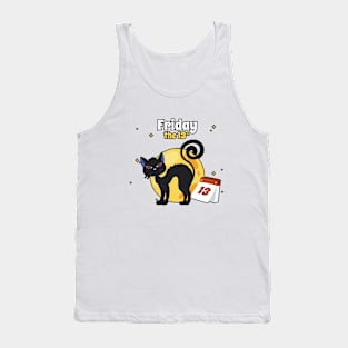 friday the 13th animal with black cat Tank Top